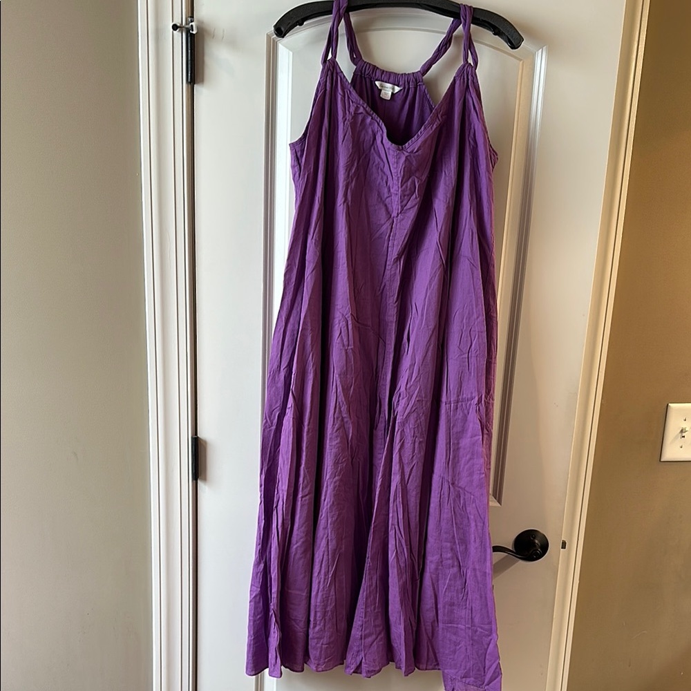 Garnet Hill Purple Women's Dress